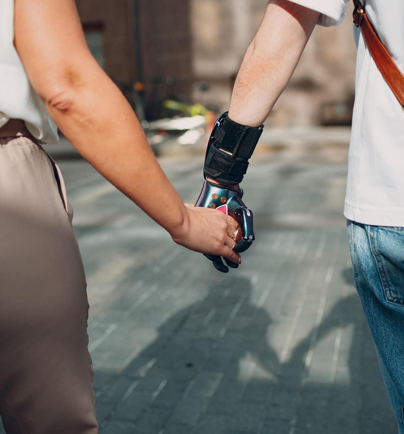 Patient receiving personalized prosthetic care